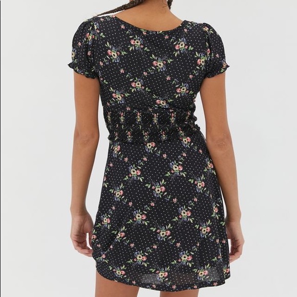 UO Charlie Knit Short Sleeve Mini Dress - Picture 3 of 4